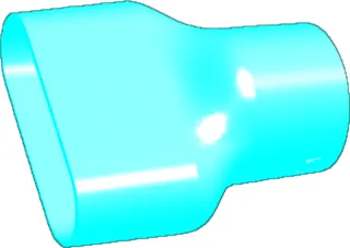 Pluggit Kanalanschluss von PK150 auf PKR75 (Nippel/Nippel), Nr.KA75-150