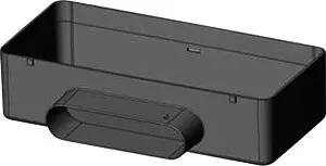 Pluggit Bodenauslass kompl.für PK200 1x Boden-Wandauslass,2xDistanzrahmen,PL230D
