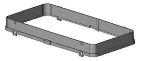 Pluggit Distanzrahmen für PL130D,PL230D (1 Stück=1 Beutel mit 5 Rahmen), PL025