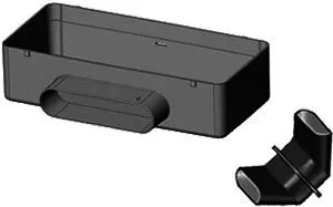Pluggit Luftauslass kompl.für PK200 für den Wandeinbau, PL230W – Bild 2