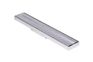 Pluggit PluggLine Design Blende geteilte Edelst.Blende, mittig,852x140mm, PL203-1