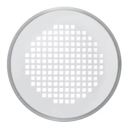 Zehnder Design-Abdeckgitter rund Aufputz Torino weiß m.Filter DN 125, 990320791