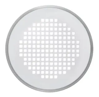 Zehnder Design-Abdeckgitter rund Aufputz Torino weiß m.Filter DN 125, 990320791