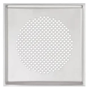 Zehnder Design-Abdeckgitter quadratisch AP DN 125 160x160mm Edelstahl, 990322089