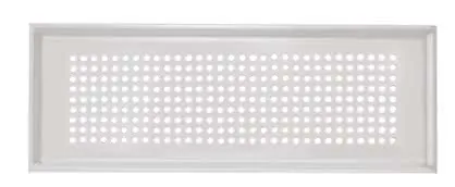 Zehnder Design-Abdeckgitter Aufputz Roma 350x130mm Edelstahl, Nr.990322081