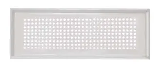 Zehnder Design-Abdeckgitter Aufputz Roma 350x130mm weiß, Nr.990322080