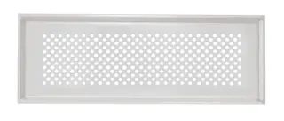 Zehnder Design-Abdeckgitter Aufputz Pisa 350x130mm weiß, Nr.990322082