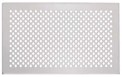 Zehnder Design-Abdeckgitter Aufputz Pisa Edelstahl, 26x16cm, Nr.990320620