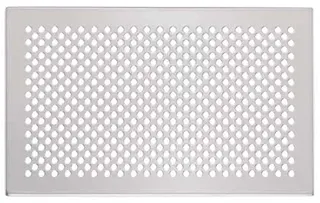 Zehnder Design-Abdeckgitter Aufputz Pisa Edelstahl, 26x16cm, Nr.990320620