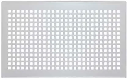Zehnder Design-Abdeckgitter Aufputz Torino Edelstahl, 26x16cm, Nr.990320630