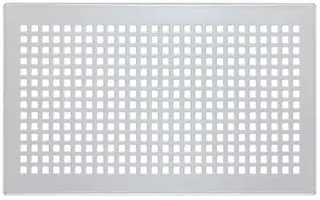 Zehnder Design-Abdeckgitter Aufputz Torino Edelstahl, 26x16cm, Nr.990320630