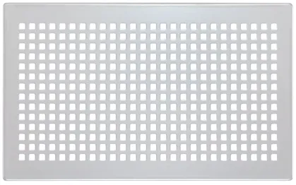 Zehnder Design-Abdeckgitter Aufputz Torino weiß, 26x16cm, Nr.990320631