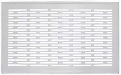 Zehnder Design-Abdeckgitter Aufputz Genua weiß, 26x16cm, Nr.990320661
