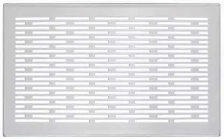 Zehnder Design-Abdeckgitter Aufputz Genua weiß, 26x16cm, Nr.990320661