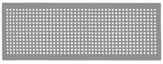 Zehnder Design-Abdeckgitter Zu-/Abluft Torino Edelstahl, 43x16cm, Nr.990320634