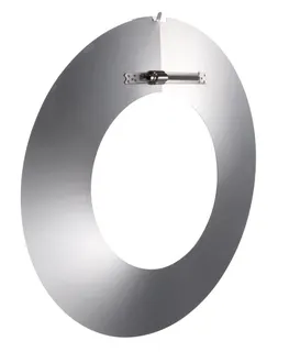 Zehnder Wandrosette aus Edelstahl 180mm Nr. 990430731