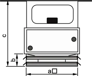 Wolf Vierseitenausblas Stahlblech,ver- zinkt für LH 100, Nr. 6513064