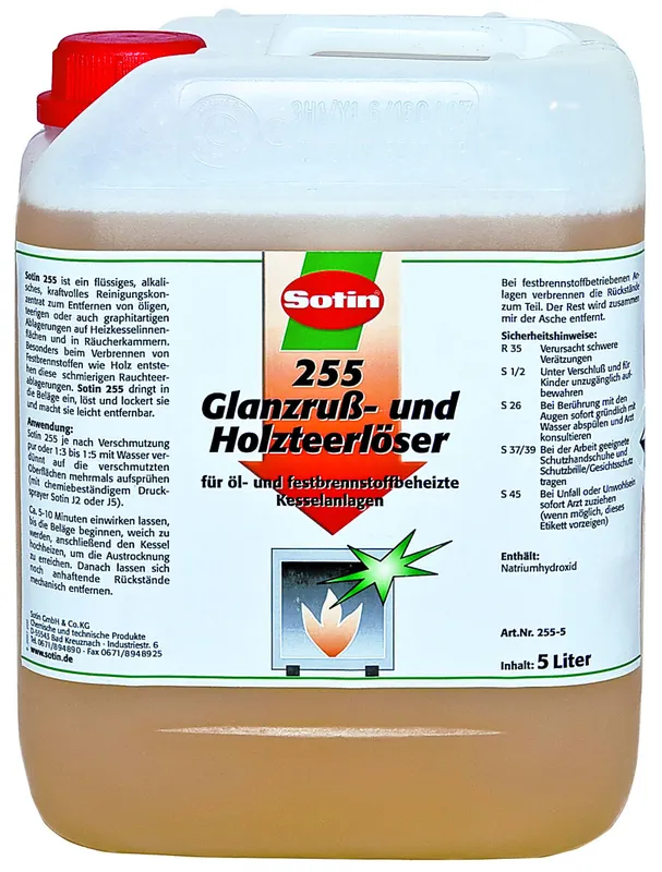Sotin 255 Glanzruß- Holzteerlöser 5 ltr Kanister
