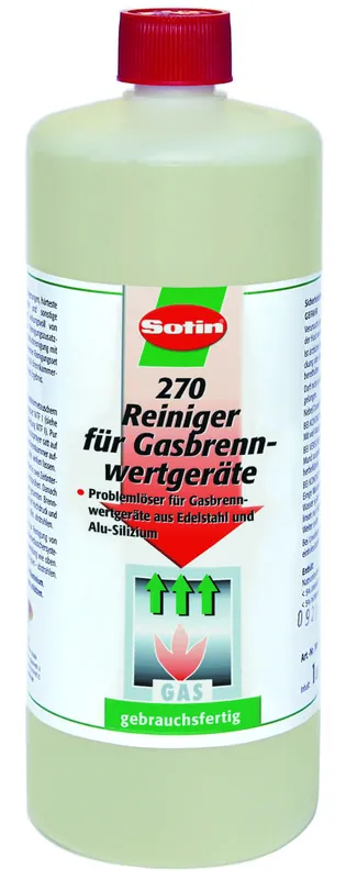 Sotin 270 Saurer Reiniger für Gasbrennwertgeräte, 1 ltr Flasche
