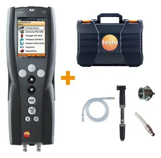 Testo Basis-Set 324, 0563324070 Netzt.,Stufenstopfen,Prüfpumpe,Koffer