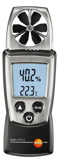 Testo 410-2 Messgerät f.Luftgeschwindig- keit,-temperatur u.-feuchte,Nr. 05604102