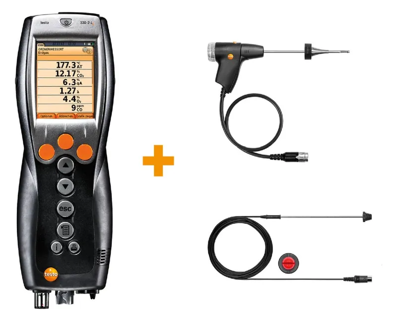 Testo Bluetooth System-Set 330-2LL Netz- teil,Sonde 180mm,Fühler 190mm,0563337276