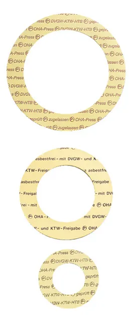 OHA Flanschdichtung nach DIN 2690 PN10-40, DN15, 22x50mm