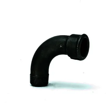 gebofittings Temperguss Gewindefittings 1 - Langer Bogen 90 - 4", schwarz