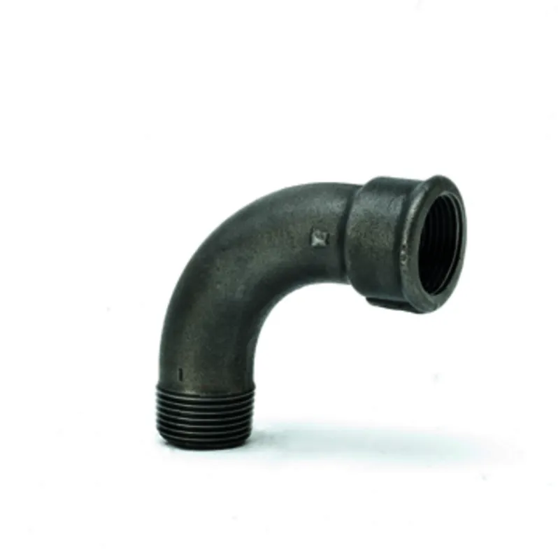 gebofittings Temperguss Gewindefittings 1 - Langer Bogen 90 - 3", schwarz