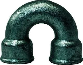 gebofittings Temperguss Gewindefittings 60 - Doppelbogen 1", verzinkt – Bild 2