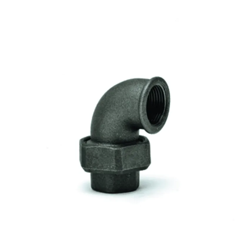 gebofittings Temperguss Gewindefittings 95 -Winkel 90 flach dicht. 2", sw