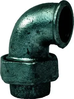 gebofittings Temperguss Gewindefittings 95 -Winkel 90 flach dicht. 1 1/4",verz.