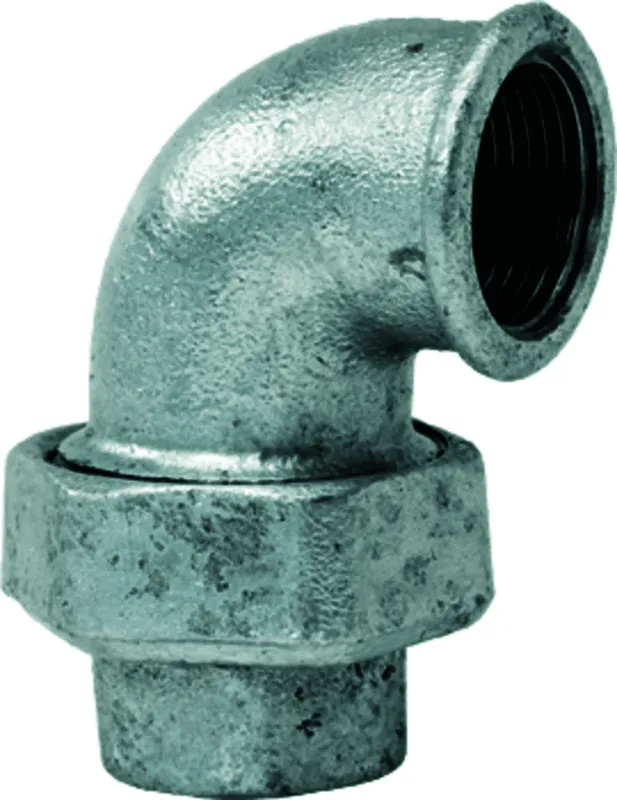 gebofittings Temperguss Gewindefittings 96 - Winkel 90 konisch 1 1/4", verz.