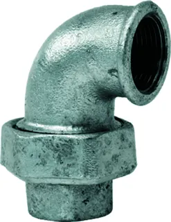 gebofittings Temperguss Gewindefittings 96 - Winkel 90 konisch 1 1/4", verz.