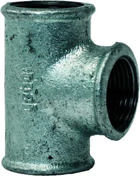 gebofittings Temperguss Gewindefittings 130 - T-Stück 1 1/4", verzinkt