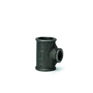 gebofittings Temperguss Gewindefittings 130-T-Stk. 3/4"x3/8"x3/4", red.,sw