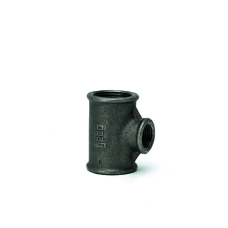 gebofittings Temperguss Gewindefittings 130-T-Stk. 3/4"x1/2"x1/2", red.,sw