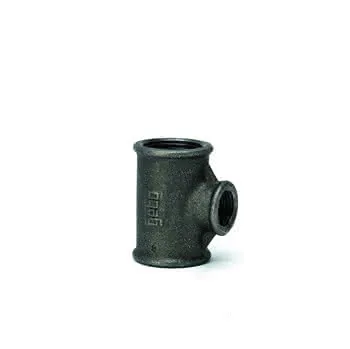 gebofittings Temperguss Gewindefittings 130-T-Stk. 3/4"x3/4"x1/2", red.,sw