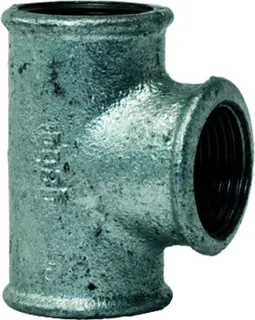gebofittings Temperguss Gewindefittings 130-T-Stk. 3/4"x1"x3/4",red.,verz.