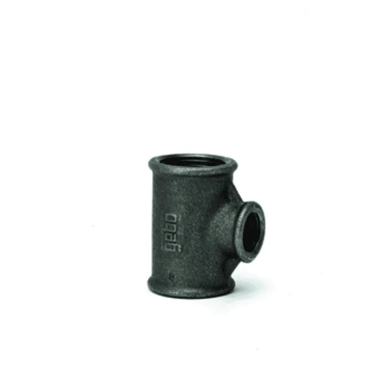 gebofittings Temperguss Gewindefittings 130-T-Stk. 1 1/4"x3/4"x1", red.,sw