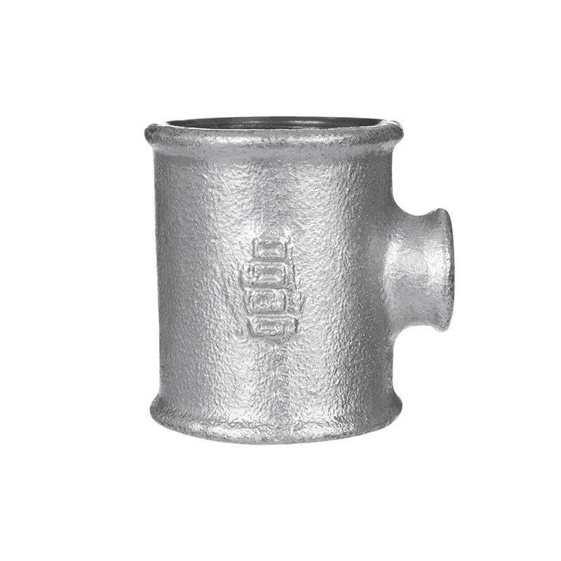 gebofittings Temperguss Gewindefittings 130-T-Stk. 1 1/2"x1"x1 1/2",red.,verz.