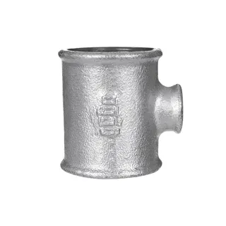 gebofittings Temperguss Gewindefittings 130-T-Stk. 1 1/2"x1"x1 1/2",red.,verz.