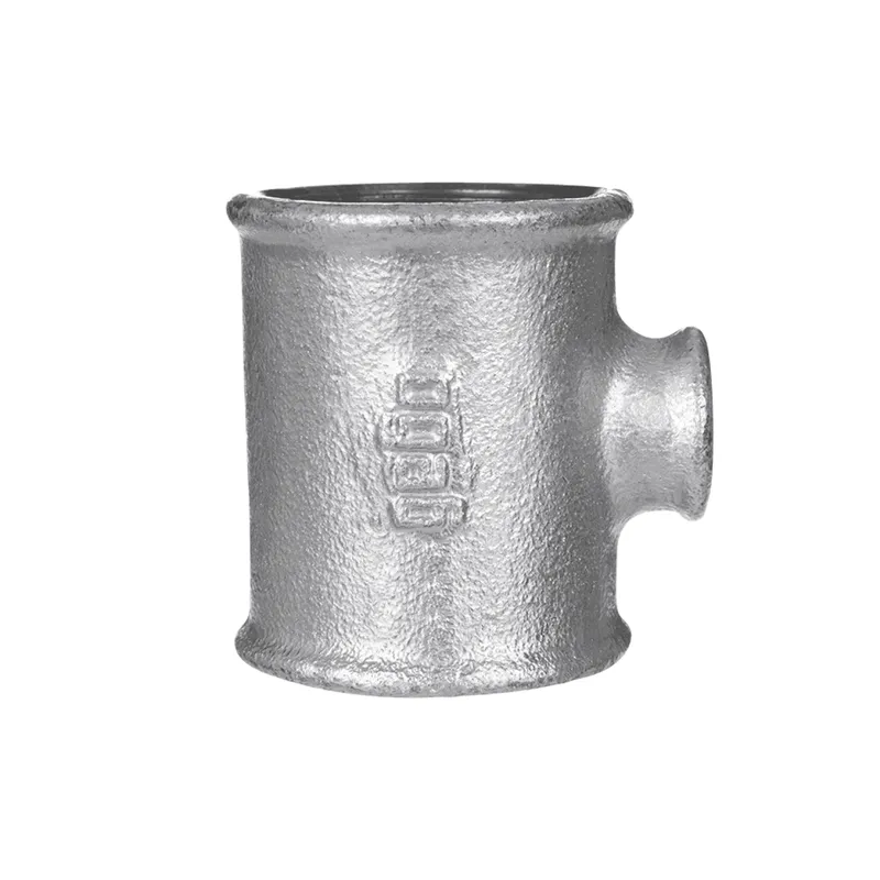 gebofittings Temperguss Gewindefittings 130-T-Stk. 2"x1 1/2"x2",red.,verz.