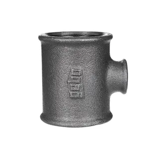 gebofittings Temperguss Gewindefittings 130-T-Stück 2"x1 1/4"x1 1/2", red.,sw