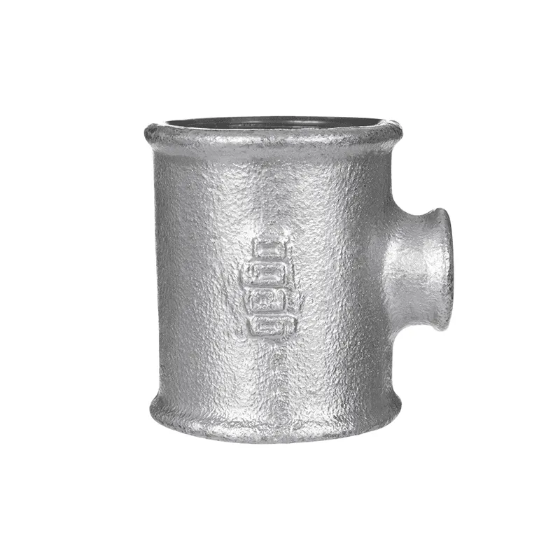 gebofittings Temperguss Gewindefittings 130-T-Stk. 2"x1 1/4"x2",red.,verz.