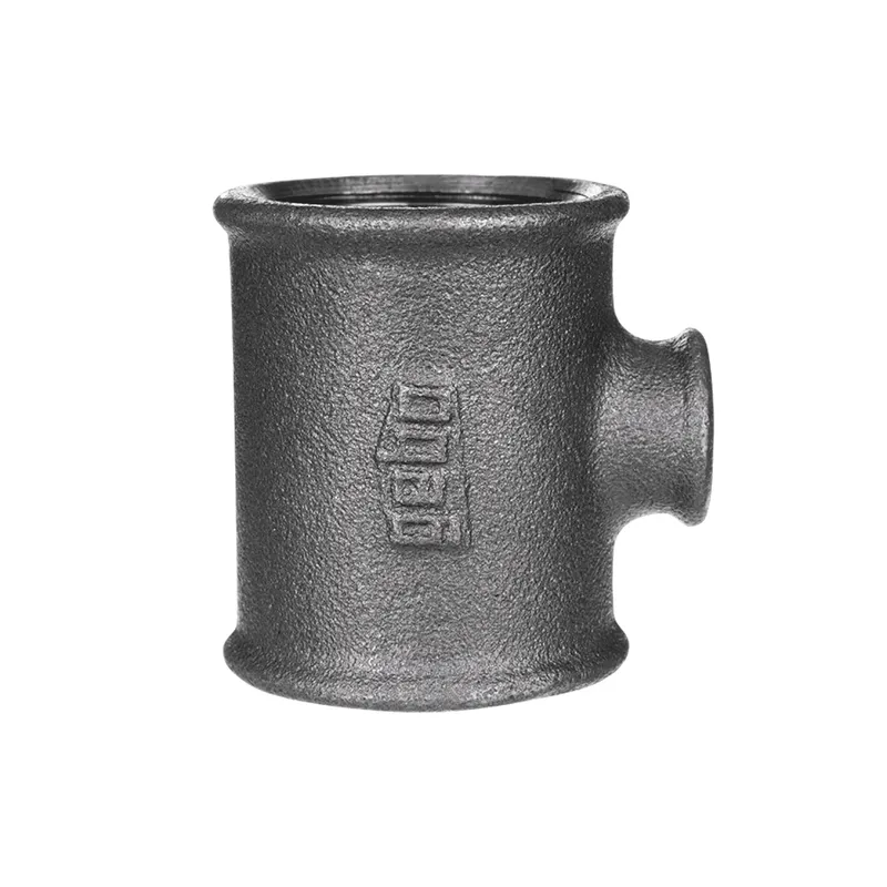 gebofittings Temperguss Gewindefittings 130-T-Stk. 2 1/2" x 2" x 2 1/2", red.,sw