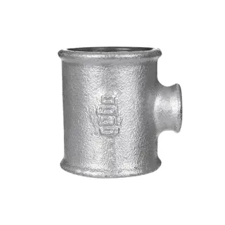 gebofittings Temperguss Gewindefittings 130-T-Stk. 3"x2"x3",red.,verz.
