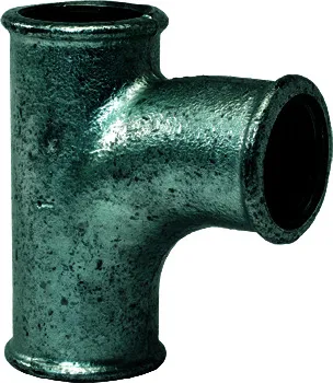 gebofittings Temperguss Gewindefittings 131 - Bogen-T-Stück - 2", verzinkt