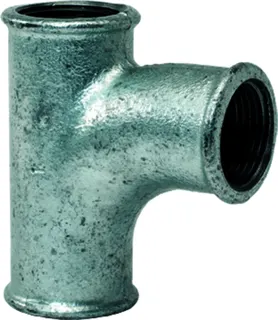 gebofittings Temperguss Gewindefittings 131 - Bogen-T-Stück - 3/4", verzinkt
