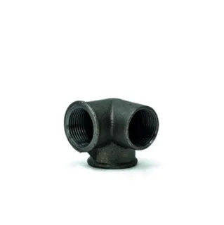 gebofittings Temperguss Gewindefittings 221 - Winkelverteiler 1 1/4", schwarz – Bild 2